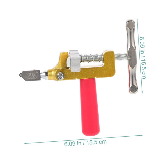 2 In 1 Glass Tile Cutter Hand Tool With Glass Breaking Pliers, Mirror Cutting Kit With 3 Tungsten Steel Blade For Home DIY Cutting Glass